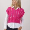 GILET CON PAILLETTES - Fucsia, TU