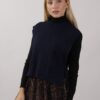 GILET CON FIOCCO LATERALE - Blu, TU