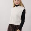 GILET CON FIOCCO LATERALE - Gesso, TU