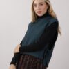 GILET CON FIOCCO LATERALE - Verde bottiglia, TU
