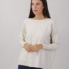 MAGLIA CON POLSINI A COSTINE - Gesso, TU