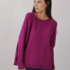 MAGLIA CON POLSINI A COSTINE - Petunia, TU