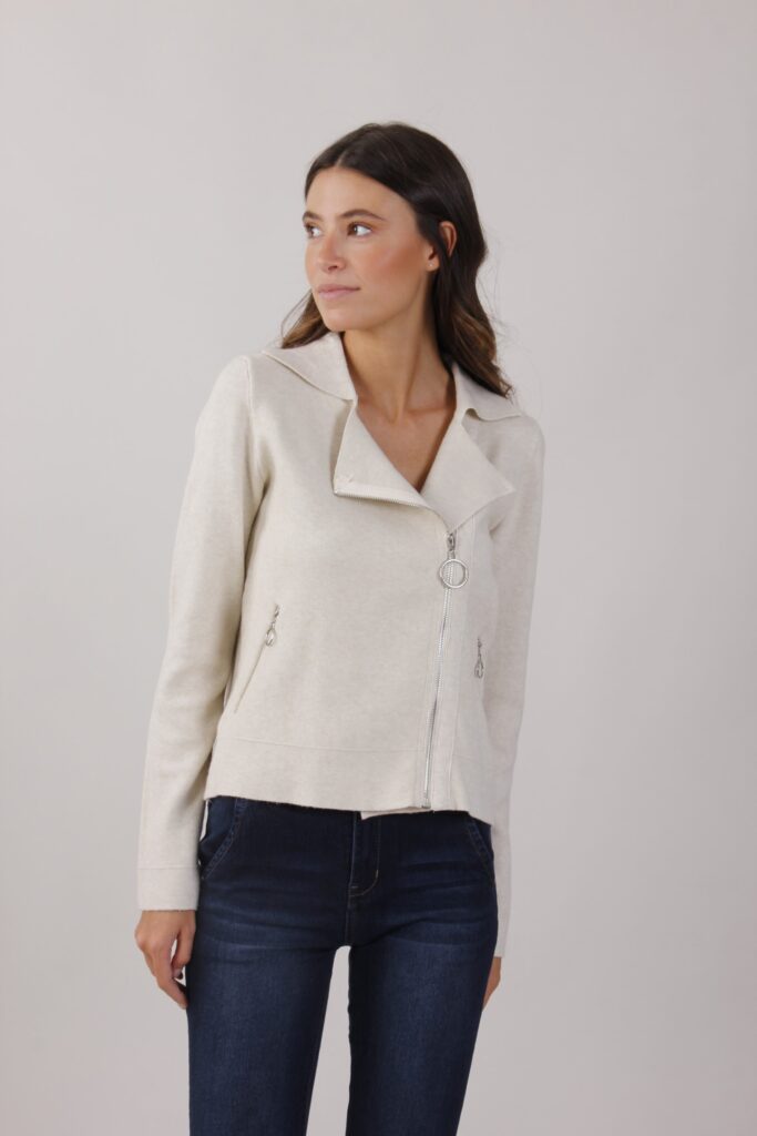 MAGLIA CON CERNIERA E REVERSE - Gesso, TU 