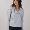 MAGLIA CON CERNIERA E REVERSE - Grigio, TU