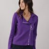 MAGLIA CON CERNIERA E REVERSE - Viola, TU