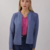 CARDIGAN CORTO STRUTTURATO - Azzurro polvere, TU