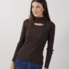 MAGLIA COLLO ALTO CUT OUT - Moro, TU