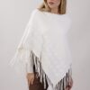 PONCHO CON MOTIVO TRECCIA - Panna, TU