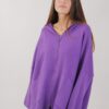 GIACCA IN MAGLIA CON ZIP - Violet, TU