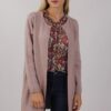 CARDIGAN LUNGO STRUTTURATO - Rosa, TU