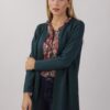 CARDIGAN LUNGO STRUTTURATO - Verde bottiglia, TU