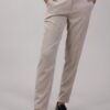 PANTALONI SIGARETTA A COSTINE - Beige, S