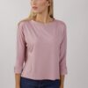 MAGLIA IN VISCOSA CON DETTAGLI IN RASO - Rosa, TU