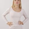 MAGLIA GIROCOLLO IN VISCOSA - Beige, TU