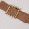 CINTURA MAXI FIBBIA A TRECCIA - Cammello, TU