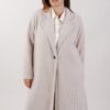 CAPPOTTO MONOPETTO EFFETTO PELO - Beige, 2