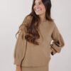 MAGLIA CON MANICHE A SBUFFO 3/4 - Gianduia, TU
