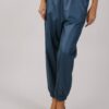 PANTALONI IN ECOPELLE CON POLSINI - Pavone, M