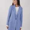 CAPPOTTO MONOPETTO EFFETTO PELO - Celeste, L