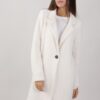 CAPPOTTO MONOPETTO EFFETTO PELO - Panna, L
