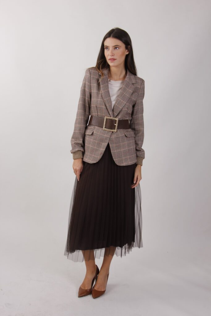 GONNA LONGUETTE IN TULLE 