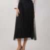GONNA LONGUETTE IN TULLE - Nero, TU