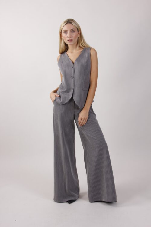 PANTALONE PALAZZO GESSATO