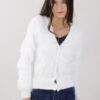 CARDIGAN EFFETTO PELO CON BOTTONI - Panna, TU