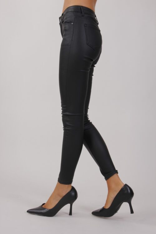 Alternative view of PANTALONE CINQUE TASCHE EFFETTO PELLE