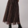 GONNA IN TULLE MACULATA - Cammello, TU