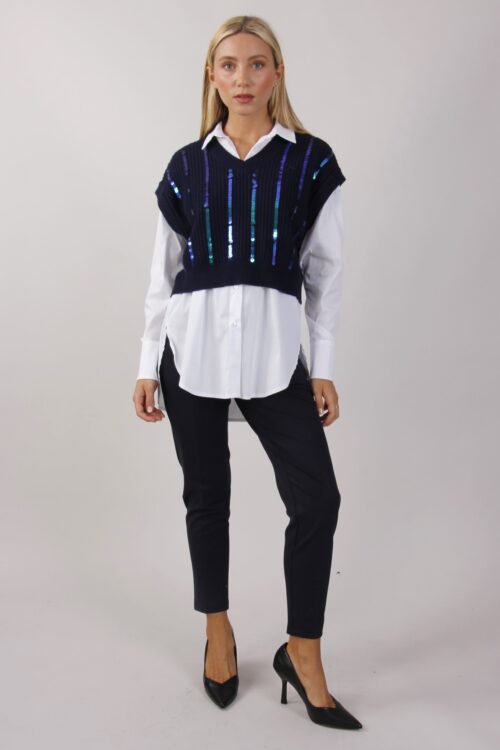 GILET CON PAILLETTES
