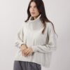 MAGLIA CON COLLO RIMOVIBILE - Gesso, TU