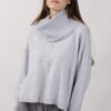 MAGLIA CON COLLO RIMOVIBILE - Grigio, TU
