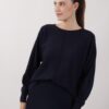 MAGLIA CON LINEE DECORATIVE - Blu, TU
