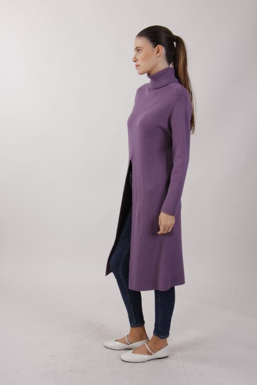 Alternative view of MAGLIA COLLO ALTO CON SPACCO