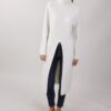 MAGLIA COLLO ALTO CON SPACCO - Panna, TU