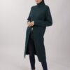 MAGLIA COLLO ALTO CON SPACCO - Verde bottiglia, TU