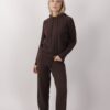 COMPLETO IN MAGLIA CON CAPPUCCIO - Dark Brown, TU