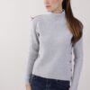 MAGLIONCINO A COSTINE CON BOTTONI - Grigio, TU