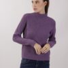 MAGLIONCINO A COSTINE CON BOTTONI - Lavanda, TU