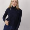 MAGLIA CON MACRO TRECCIA - Blu, TU