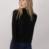 MAGLIA CON MACRO TRECCIA - Nero, TU