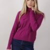 MAGLIA CON MACRO TRECCIA - Petunia, TU