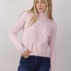 MAGLIA CON MACRO TRECCIA - Rosa, TU