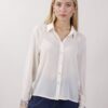 CAMICIA CON DETTAGLI IN PAILLETTES - Panna, S