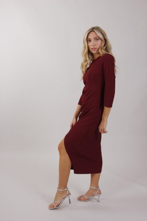 Alternative view of ABITO LUNGO CON DRAPPEGGI