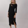 ABITO LUNGO CON DRAPPEGGI - Nero, M