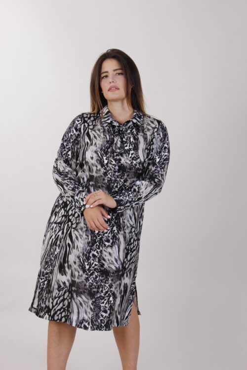 Alternative view of ABITO CHEMISIER ANIMALIER