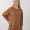 MAGLIA CON TESSUTO LUREX - Cammello, TU