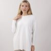 MAGLIA CON TESSUTO LUREX - Panna, TU
